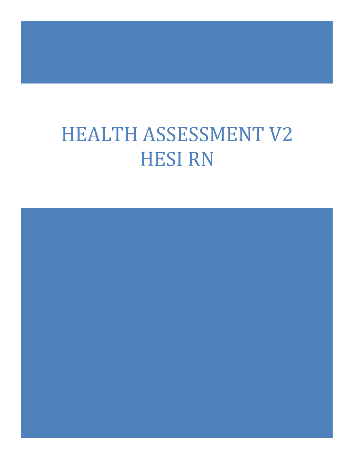 Preview image for HESI RN Health Assessment V2